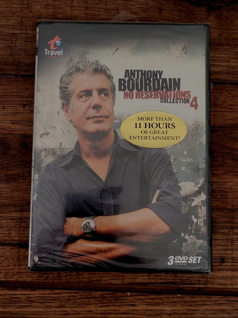 Anthony Bourdain: No Reservations Collection 4 (DVD, 2009, 3-Disc Set) BRAND NEW