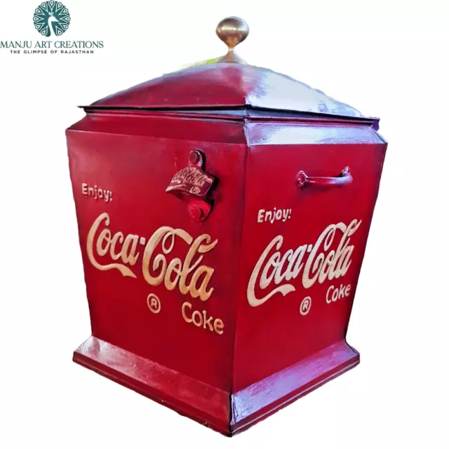 Vintage Coca Cola Ice Cold Box A Nostalgic Journey with the Old Iron Retro Meta