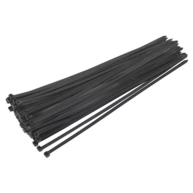 Sealey Cable Tie 650 x 12mm Black Pack of 50 - CT65012P50