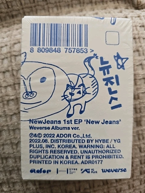 NEWJEANS NEW JEANS 1st EP Album WEVERSE Ver/QR Card+Lyrics+10 Photo ...