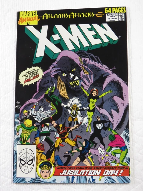 X-Men Annual #13 Marvel 1989 ATLANTIS ATTACKS! Nice Comic Book!