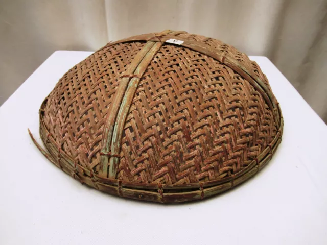Antique Burmese Basketry Sieve For Rice And Sesame Farmhouse Kitchen Utensil "1 3