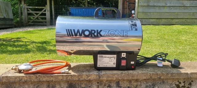 WORKZONE TURBO FAN Gas/Propane Heater 16kw, comes with hose, no manual  £50.00 - PicClick UK