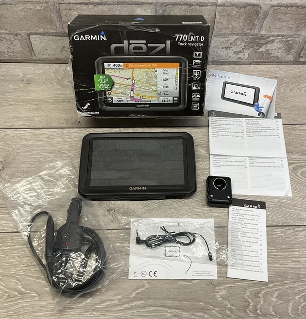 Boxed Garmin Dezl 770 LMT-D LKW Sat Nav GPS - LESEN