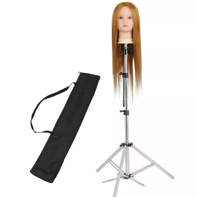 63" Adjustable Hair Salon Tripod Cosmetology Stand Mannequin Training Head Hold