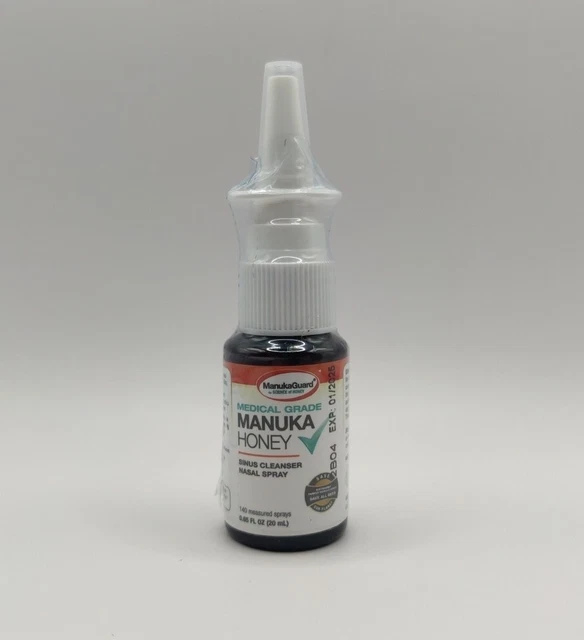 MANUKAGUARD MEDICAL GRADE Manuka Honey Sinus Nasal Spray 20mL EXP 1/
