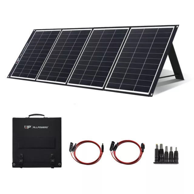 Solartasche 200W Solarmodul Tragbar Solar panel für RV, Laptop, Powerstation,DHL