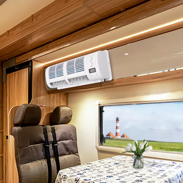 12V fan Klimagerät Klimaanlage Luftkühler Für LKW Wohnwagen Caravan Bus + LCD DE