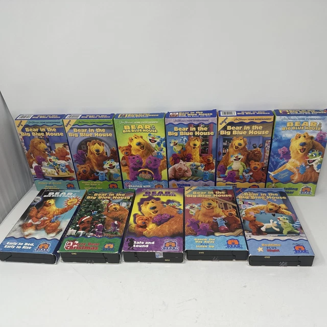 11 BEAR IN THE BIG BLUE HOUSE VHS TAPE LOT Disney and Jim Henson £108. ...