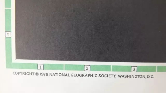 Vintage 1976 MAP & PORTRAIT U.S.A. National Geographic 28" x 42" NICE SEE Color 2