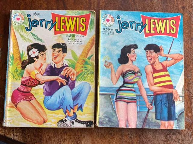 Lot X2 Jerry Lewis no 4 & 8 (1962 1963) BD EO PF petit format  Artima BDM Rare