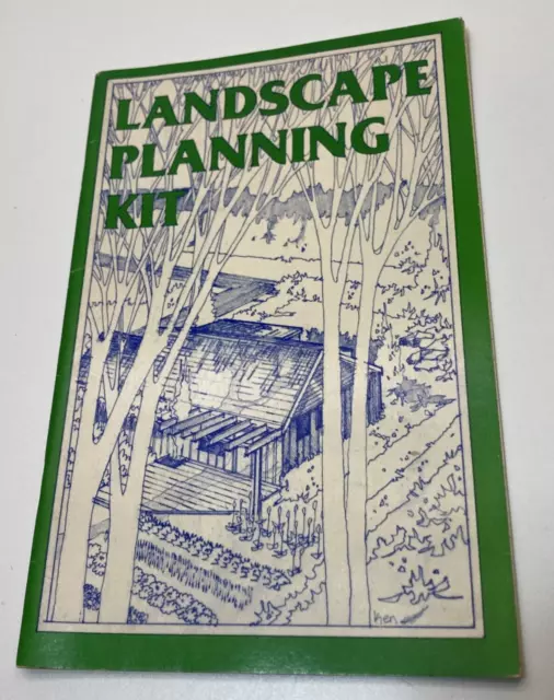Kit de planificación del paisaje vintage 1982 folleto de bolsillo prensa Rodale