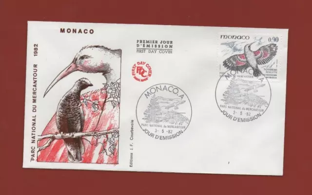 FDC MONACO 1982 - Parc National du Mercantour