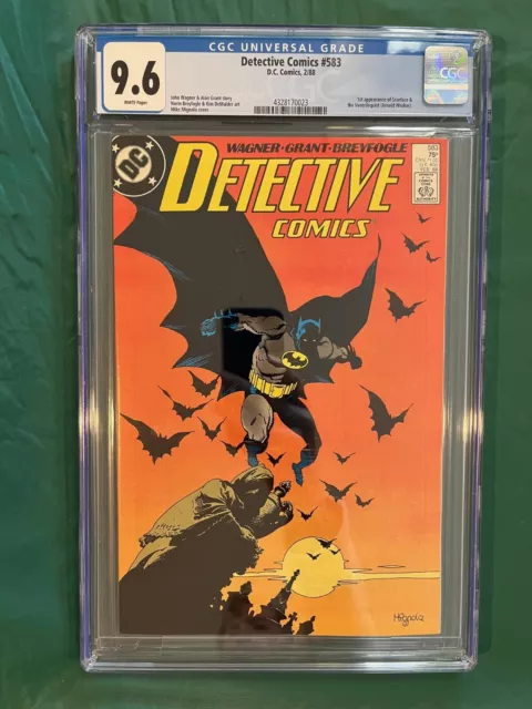 Detective Comics #583 (1988) CGC 9.6 1st Scarface & Ventriloquist DC Comics Key
