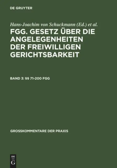 §§ 71-200 FGG | Buch | 9783899492576