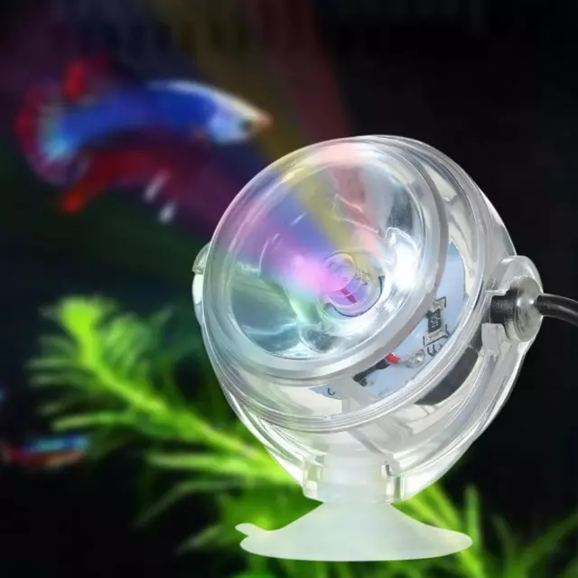 Mini wasserdichter Aquarium-LED-Strahler, Aquarium-Unterwasserlampe (bunt).