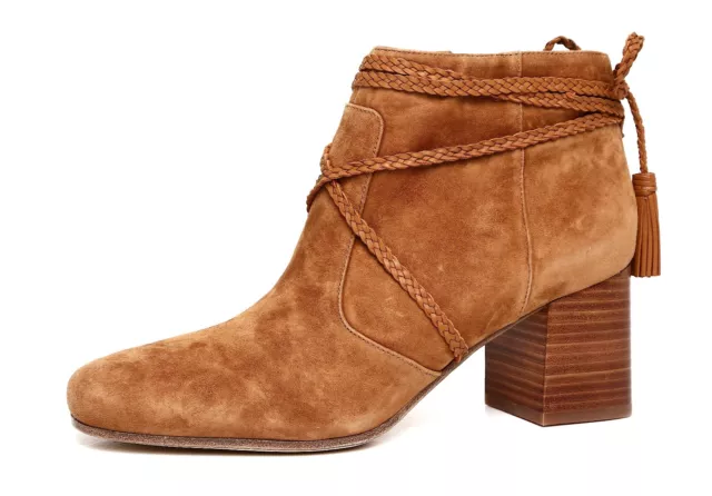 Via Spiga Maddox Brown Suede Ankle Bootie N4981 Women Size 9 M