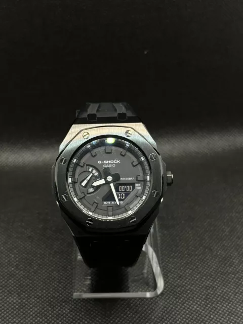 Black  Custom Casio G-Shock GA2100 Mod Watch Casioak Gift For Man Ship from USA