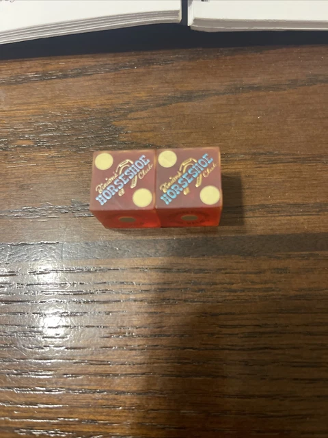 Binion’s Horseshoe Casino Dice Las Vegas L2234 1980’s-90’s
