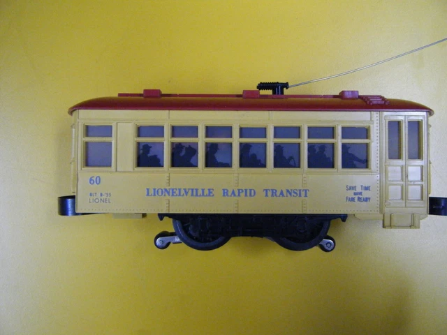 Lionel #60 Trolley w/OB Liner, Instruction Sheet EXC.