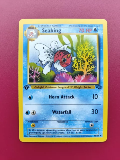Pokémon TCG Seaking Jungle 1st Edition Uncommon 46/64 - Pack Fresh/ Mint
