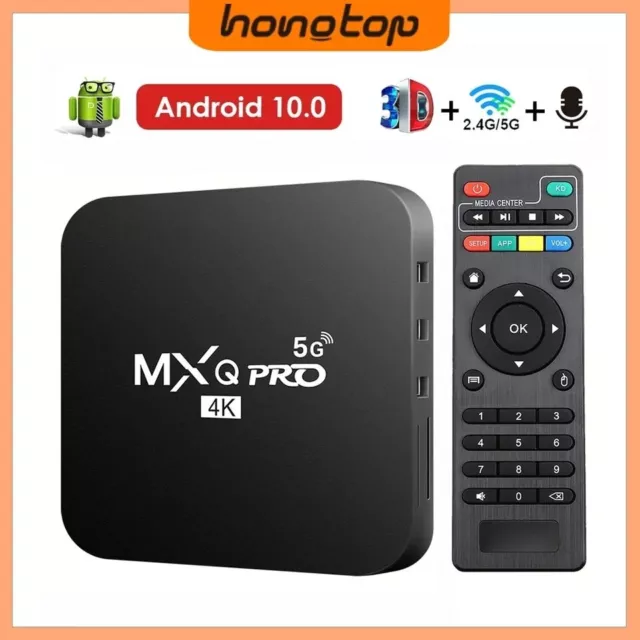 2023 Smart TV Box MXQ-PRO 4K HD Android 10.0 Smart TV Box 2.4/5G Dual-WIFI 3D