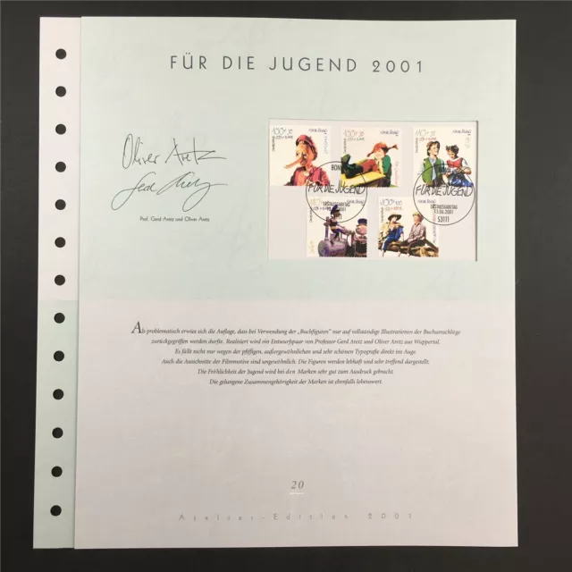 Germany Art-Edition 2001/20 Pinocchio Unissued Drafts!!