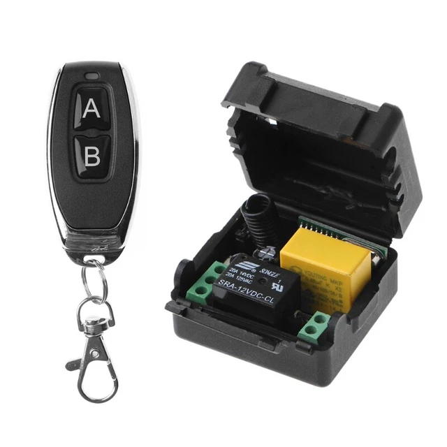 AC 220V 10A 1CH RF 433MHz Wireless Remote Control Switch Receiver + Transmitter