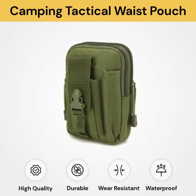 Men Tactical Moll Pouch Belt Pocket Military Camping Hiking Waist Waist Bag AUS 2