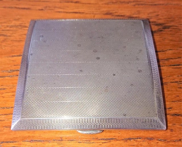 Art Deco Engine Turned Silver-Gilt Cigarette Case Walker&Hall Chester 1929 113g