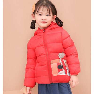 Winter Jacket Baby Hooded Warm Outerwear Coat Cute Girls Infant Clothes