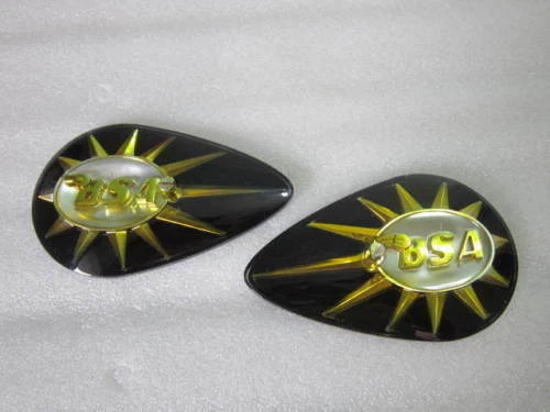 Serbatoio Distintivi, Per BSA c15, A10 Pera a Forma Di , Nero, 40-8122, 40-8123