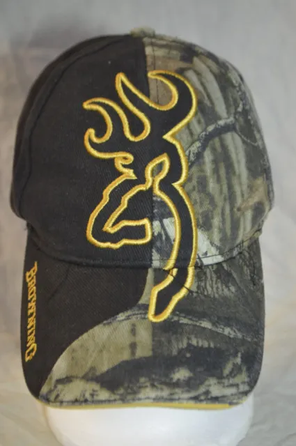 Browning Hat Cap Black and Camo Adjustable Logo by Browning