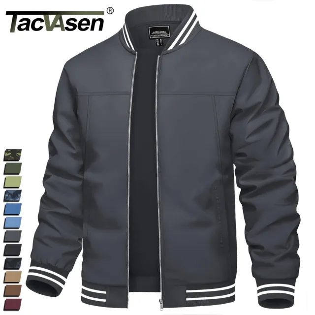 Men's Bomber Jacket Lightweight Sportswear Spring Fall Casual Coats Windbreaker