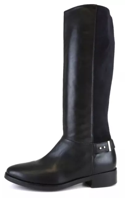 Cole Haan Adler Leather Riding Boot Black Women Size 8.5 6815 *