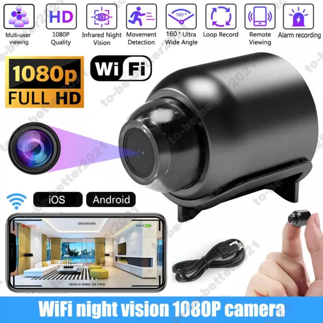 Mini HD 1080P Kamera Wireless WiFi WLAN IP Videoaufzeichnung Hidden IR Camera