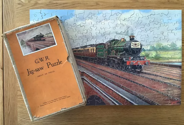 Vintage Wooden GWR Jigsaw Puzzle The Cheltenham Flyer
