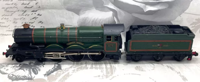 Hornby Dublo 2 Rail BR Green 4-6-0 Loco & Tender Cardiff Castle 4075 OO GAUGE