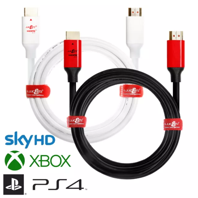 JuicEBitz® Long HDMI Cable HDMI Lead for SKY HD PS4 XBox CCTV Freesat Freeview