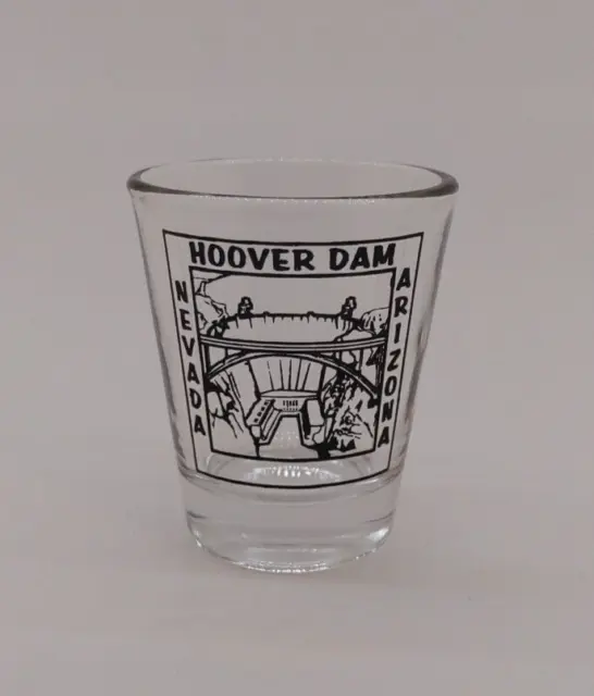 Hoover Dam Shot Glass - Nevada/Arizona Clear Single Shot