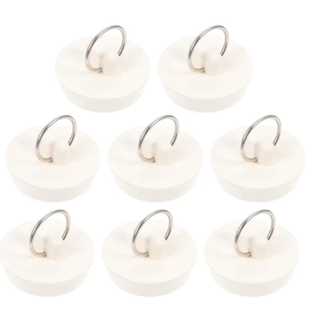 8pcs Bathtub Stoppers Rubber Washbasin Stoppers Small Drain Stopper Plugs with