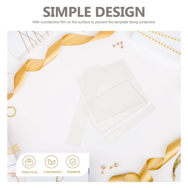 11Pcs Vorlage Muster Acryl Acryl Quilten Für DIY Geschenk Box Nähen Hause 3