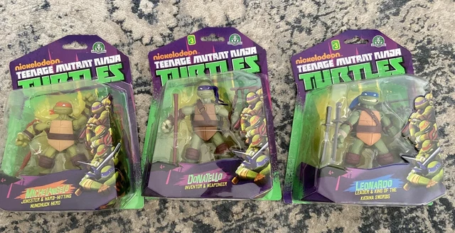 TEENAGE MUTANT NINJA turtles nickelodeon Leo Don Michelangelo 2013 $69. ...