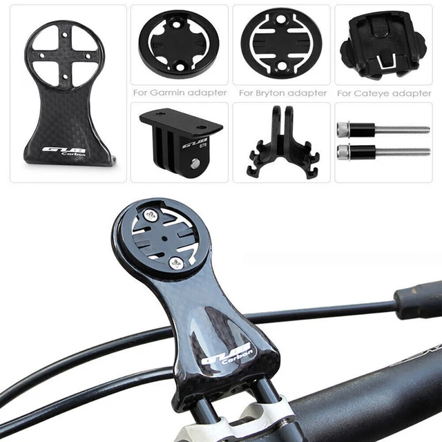 Carbon Fiber Bike Stem Extension for GARMIN BRYTON GPS Computer Mount Bracket