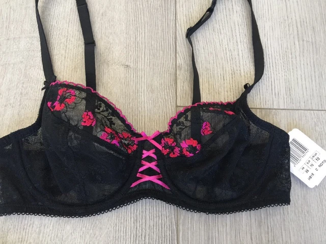 Soutien-gorge Balconnet Aubade Modèle NOTO - Taille 85E, Noir, Neuf Avec étiquettes