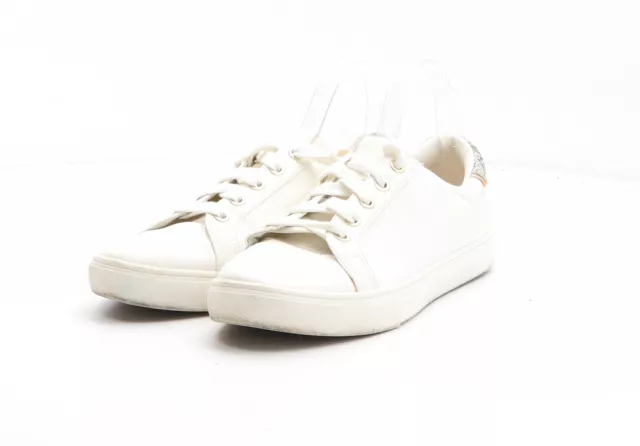 Preworn Womens White Synthetic Trainer UK EU