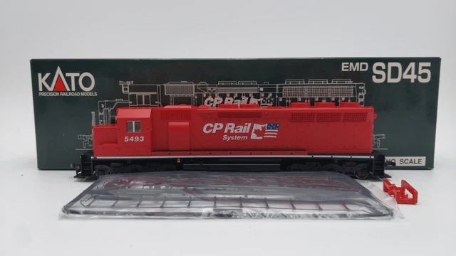 KATO HO CP Rail EMD SD45 37-1701 #5493⑱ Kato 37-1701 HO Scale CP Rail SD-45 Diesel Locomotive #5493