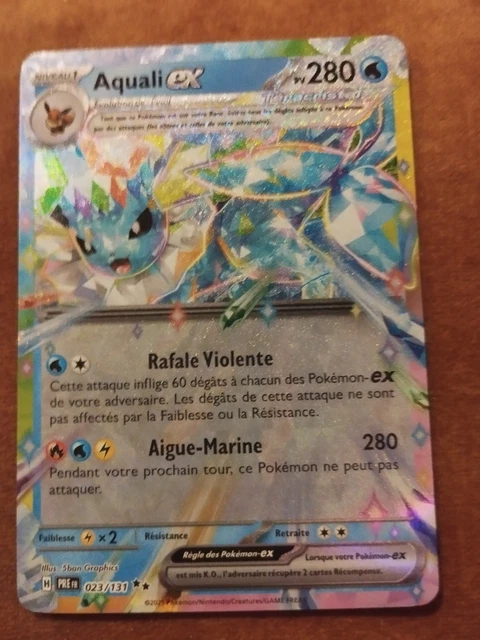 Aquali Ex 023/131 Téracristal - Coffret Ultraboost X Écarlate Et Violet 8.5 Évolutions Prismatiques - 10 Cartes Pokémon Françaises