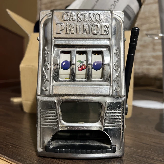 VINTAGE Waco Casino Prince Slot Metal Machine Bank Works Japan Coin Window VINTAGE Waco Casino Prince Slot Metal Machine Bank Works Japan Coin Window