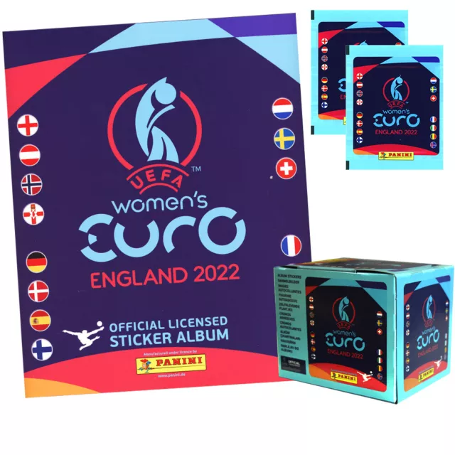 Panini UEFA EURO Frauen EM 2022 - Sammelsticker  Tüten Display Album